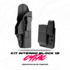 Kit Interno Porta Pistola Cargador Glock 19  Cytac Polímero Ligero.