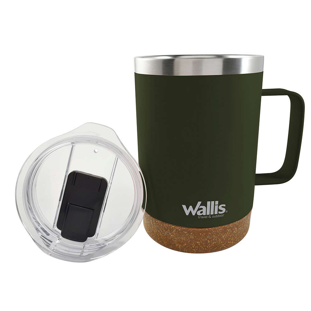 Taza Wallis Térmica Deslizante Antiderrames 350ml Acero Wallis