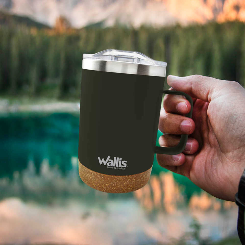 Taza Wallis Térmica Deslizante Antiderrames 350ml Acero Wallis