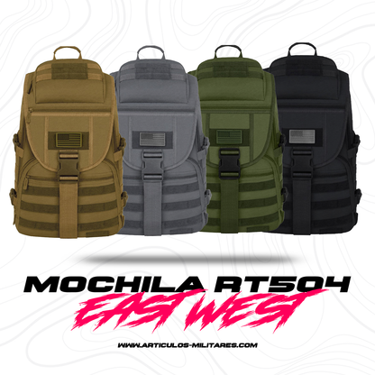 Mochila Táctica East West Molle Porta laptop Rt504 Parche East West Bags