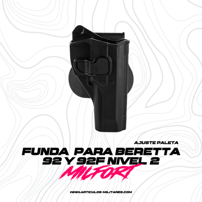 Porta Pistola Funda Milfort Prieto Beretta 92 y 96 Milfort