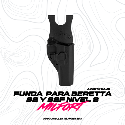 Porta Pistola Funda Milfort Prieto Beretta 92 y 96 Milfort