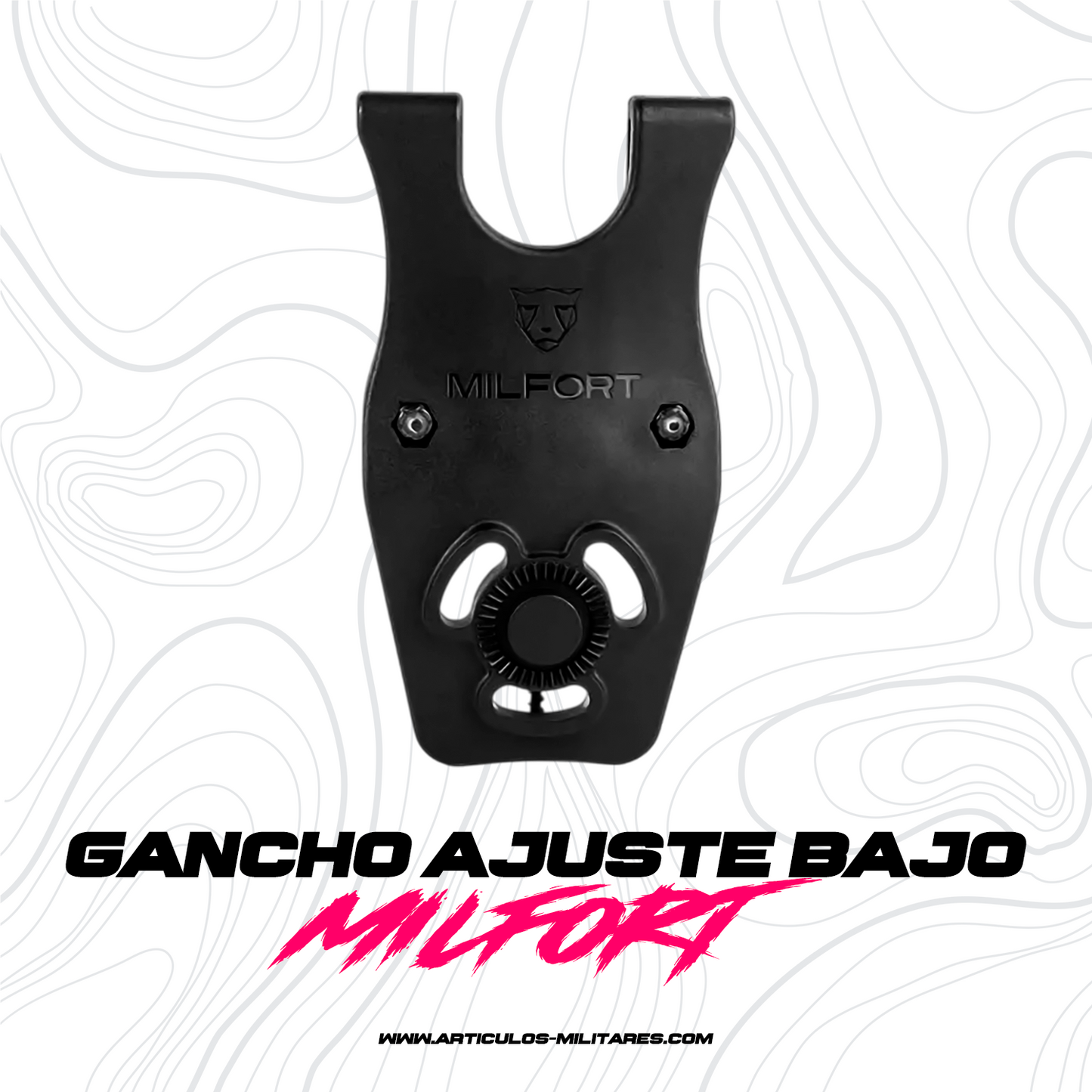 Gancho de Ajuste Bajo (accesorios para fundas milfort)