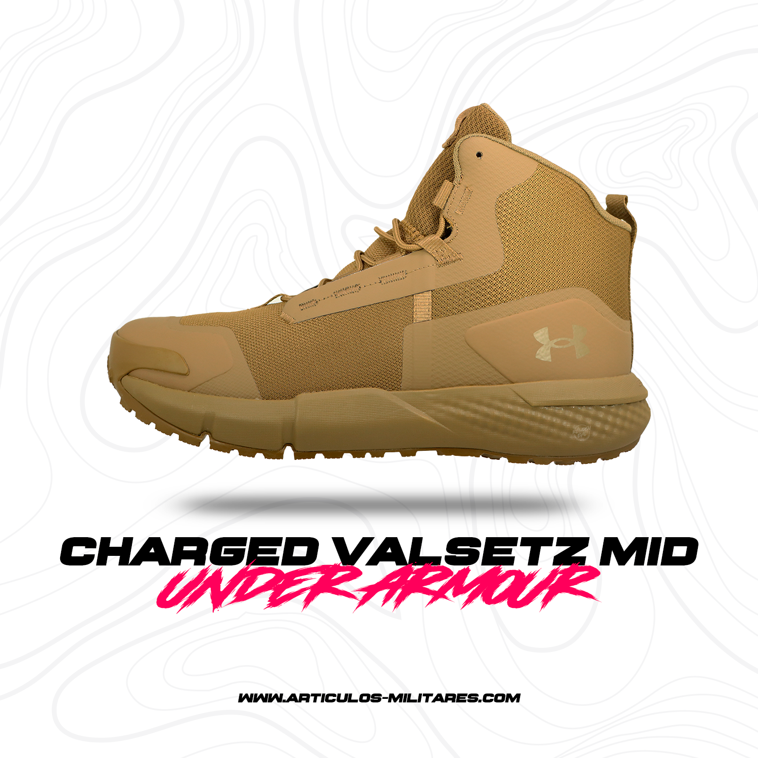 Botas Under Armour Charged Valzetz Mid Coyote