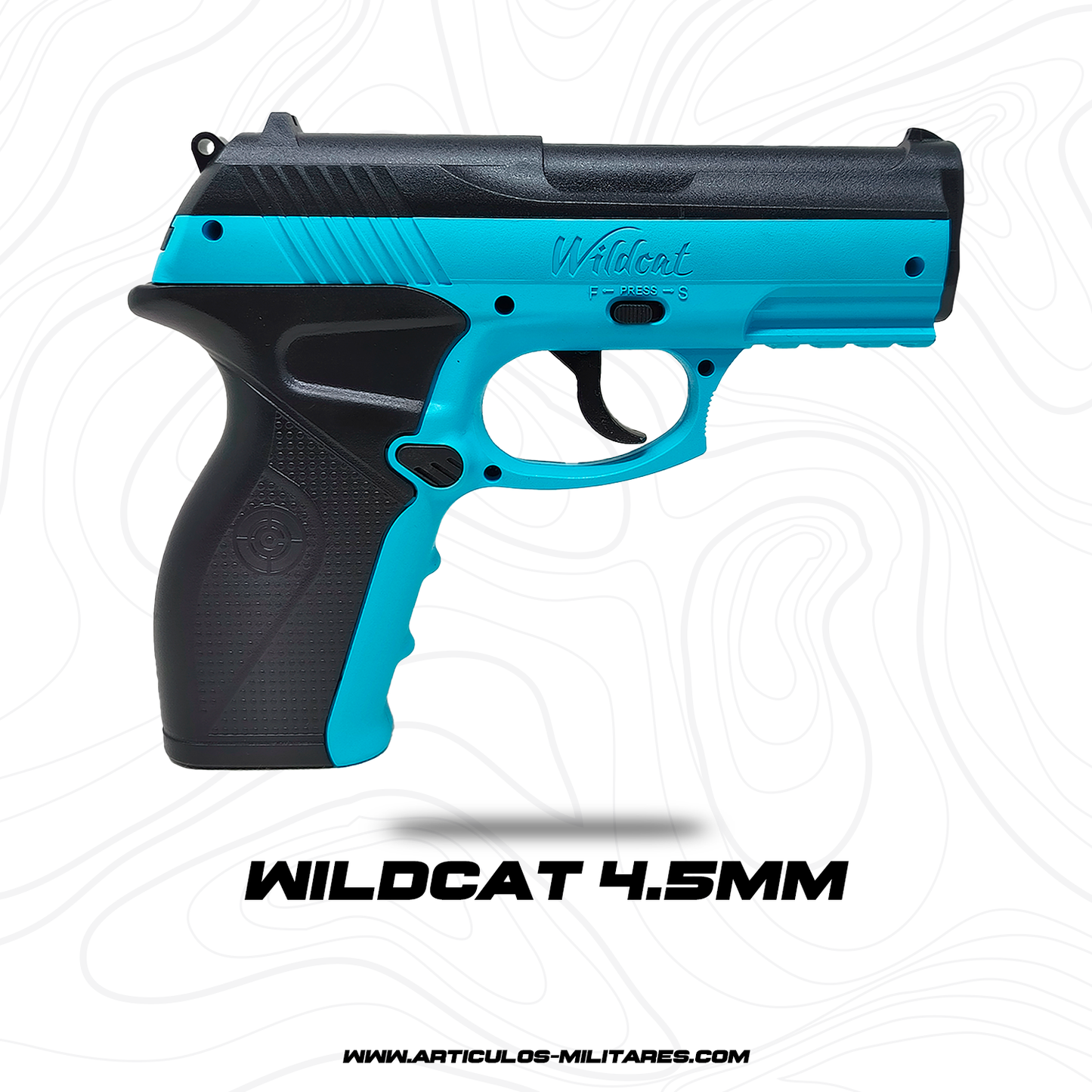 Pistola de Aire CO2 Semiautomática Wildcat 4.5MM 480 FPS