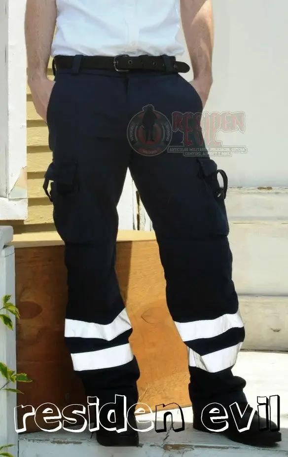 Pantalón Bolsas De Cargo Con Cintas Reflejantes Paramedico