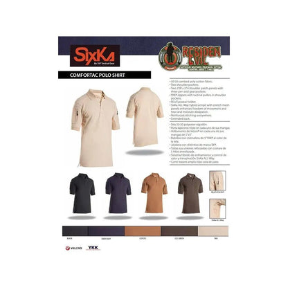 Playera Comfortac 707 Sixka Velcro Catalogo