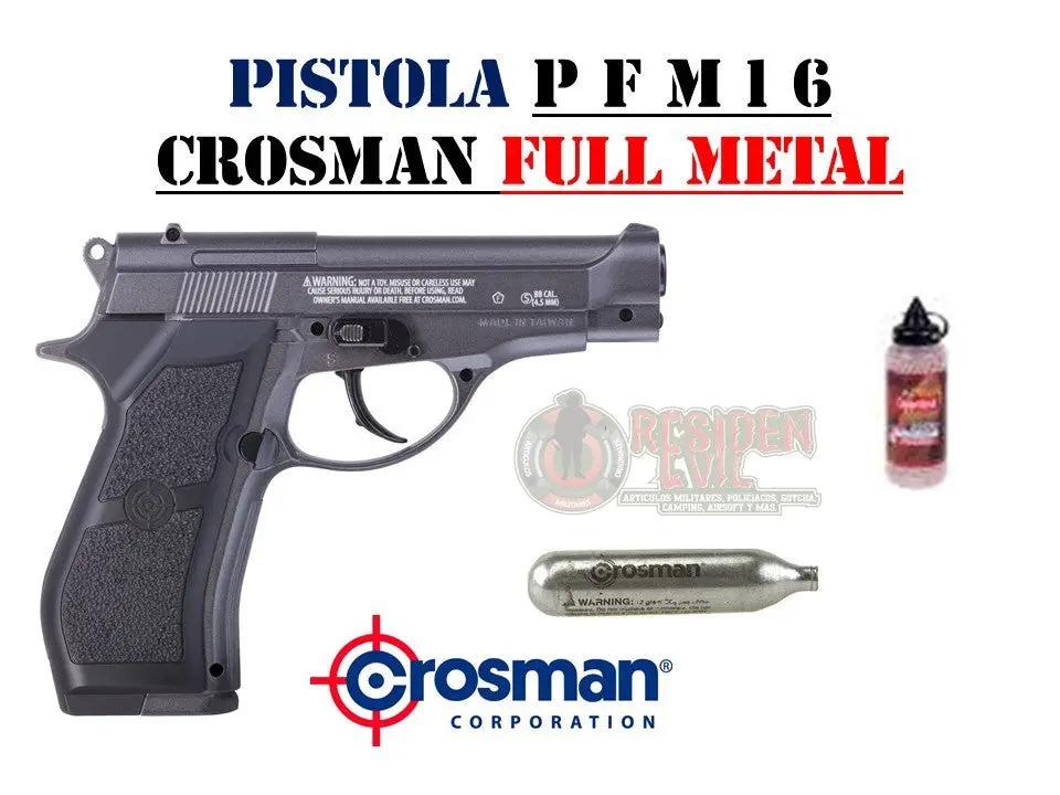 Pistola Crosman Pfm16 con 5 Co2 500 Postas
