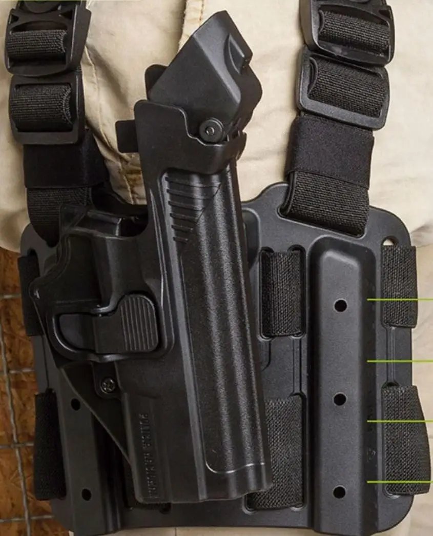 Plataforma Para Funda Milfort Pistola Glock Beretta Px4 Sig Sauer con una funda nivel III