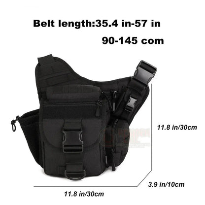 Mochila Táctica Mariconera Negro Residen Evil Militaría