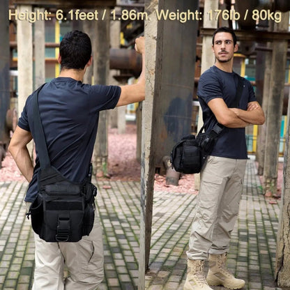 Mochila Táctica Mariconera Negro Residen Evil Militaría