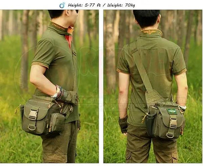 Mochila Táctica Mariconera Verde Residen Evil Militaría