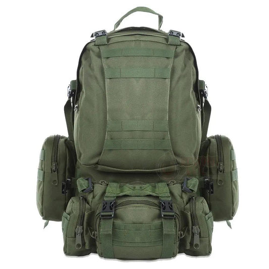 Mochila Senderismo Alta Capacidad Verde Militar vendor-unknown