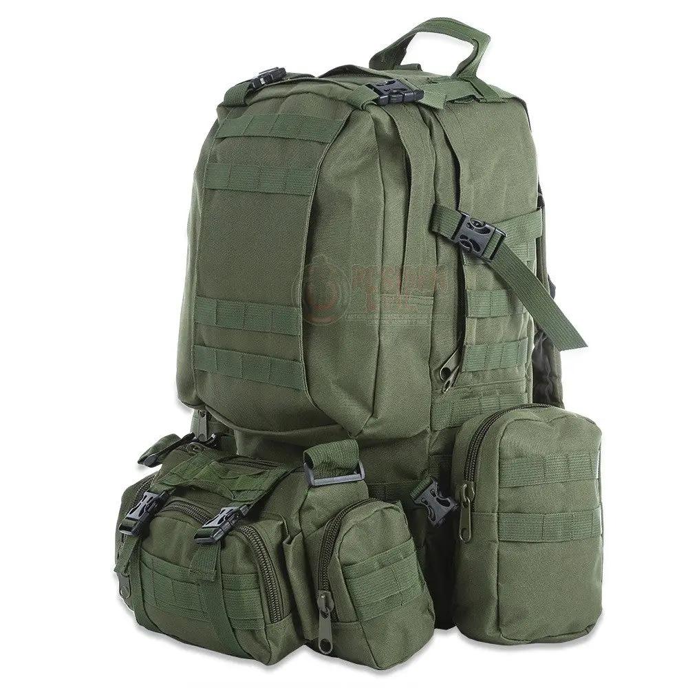 Mochila Senderismo Alta Capacidad Verde Militar vendor-unknown