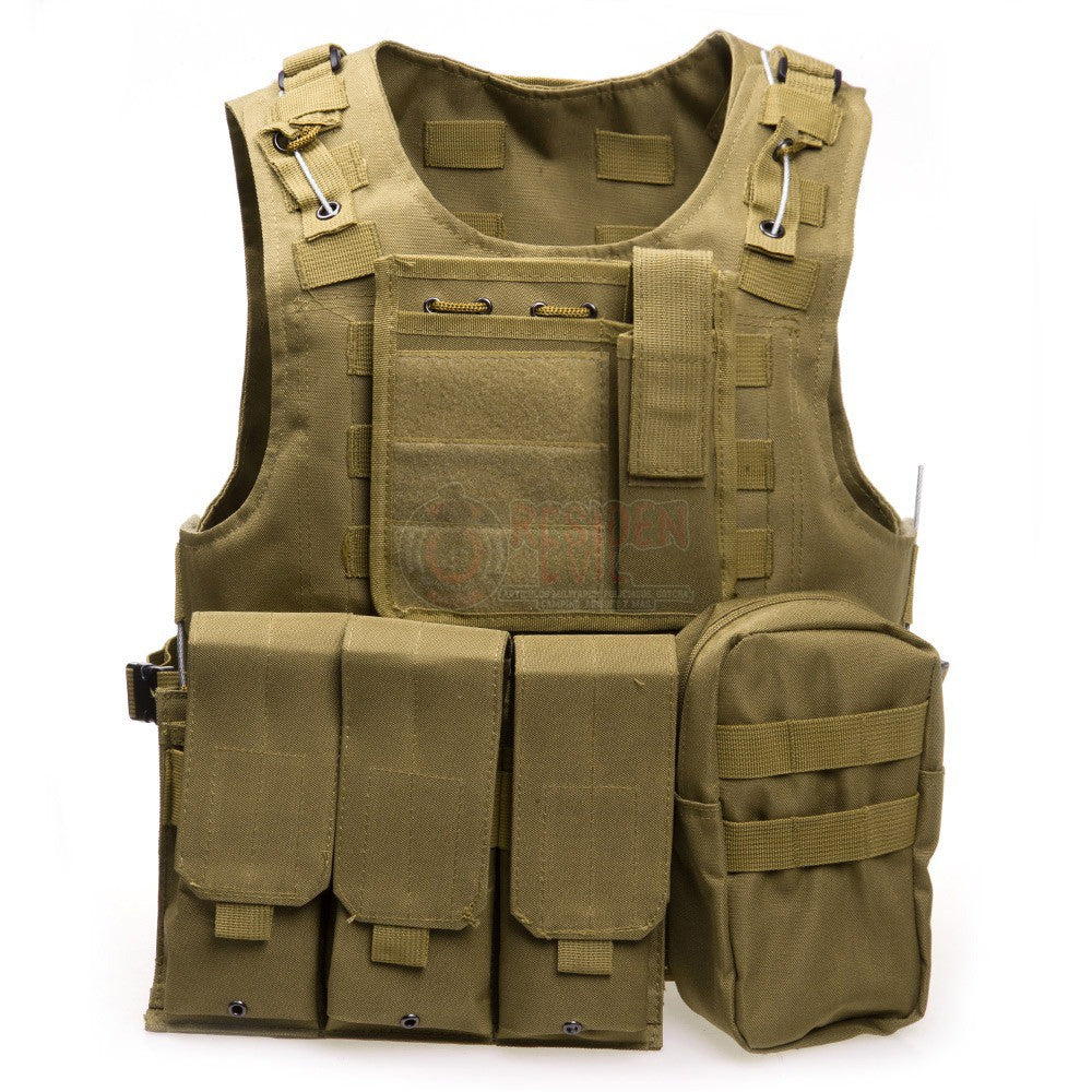 Chaleco Táctico Militar Sistema Molle  Anfibio Coyote