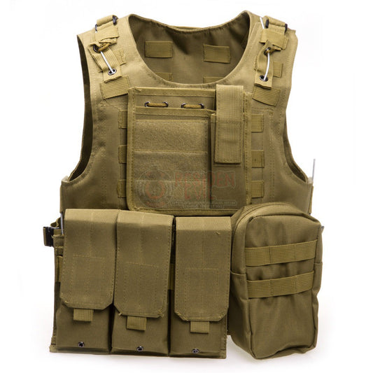 Chaleco Táctico Militar Sistema Molle  Anfibio Coyote