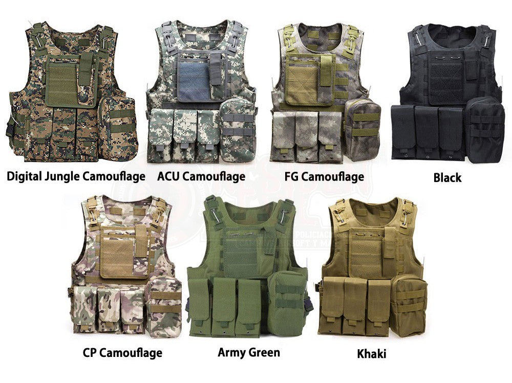 Chaleco Táctico Militar Sistema Molle  Anfibio Coyote