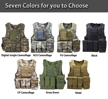 Chaleco Táctico Militar Sistema Molle  Anfibio Coyote