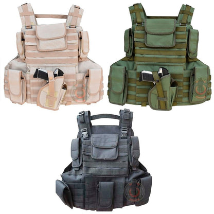 Chaleco Tactico Con Portaplaca Portapanel