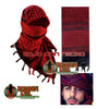 Cargar imagen en el visor de la galería, Bufanda Shemagh Árabe Palestina Militar 100% Algodón Rothco Rojo con Negro