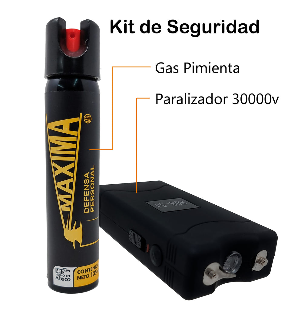 Kit Para Defensa Personal Stun Taser + Gas Pimienta – Residen Evil