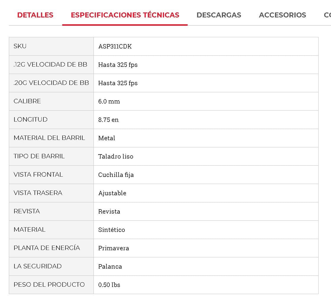 Pistolas en Kit modelo Stinger ™ Challenge