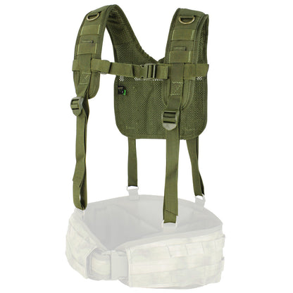 Tirantes Tacticos H-harness Marca Condor Original Verde