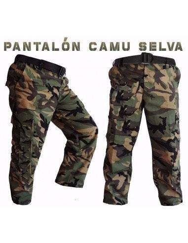Pantalon Camuflajeado Para Gotcha Atrigado Urbano Selva Army