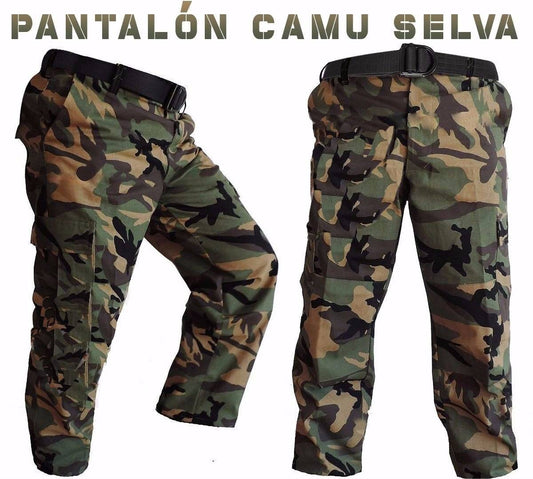 Pantalon Camuflajeado Para Gotcha Atrigado Urbano Selva Army