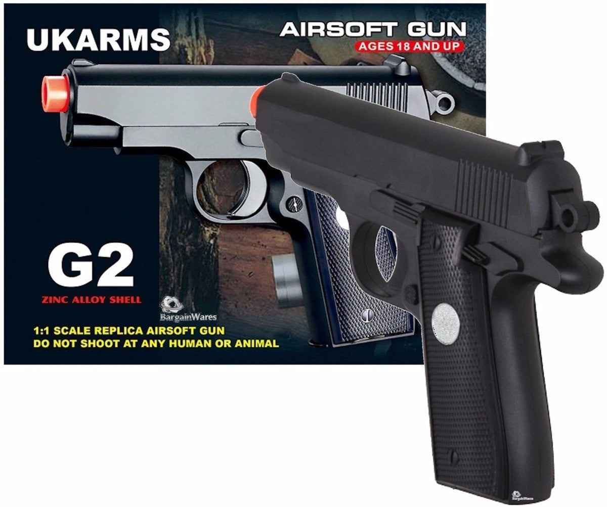 Pistola Ukarms G13 + 800 Balines De Plástico 6mm De Resorte