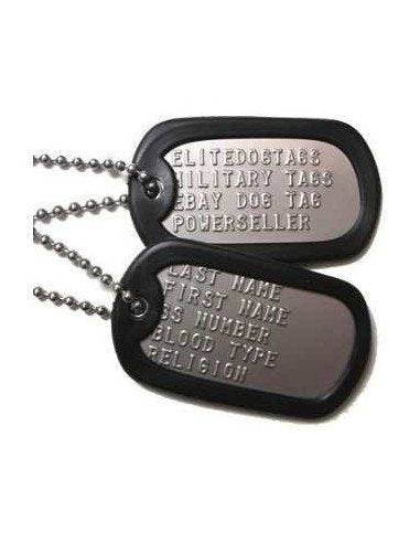 Placa De Identificacion Dog Tag EEUU Army Militar Modelo STEEL Perrera