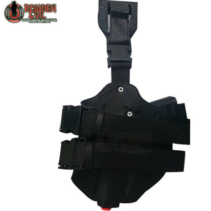 Funda Para Pistola Tipo Bianchi De Piel Piernera Residen Evil Militaría