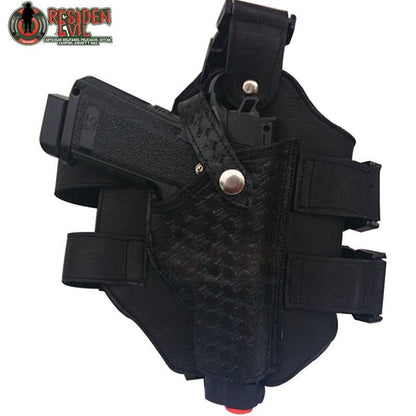 Funda Para Pistola Tipo Bianchi De Piel Piernera Residen Evil Militaría