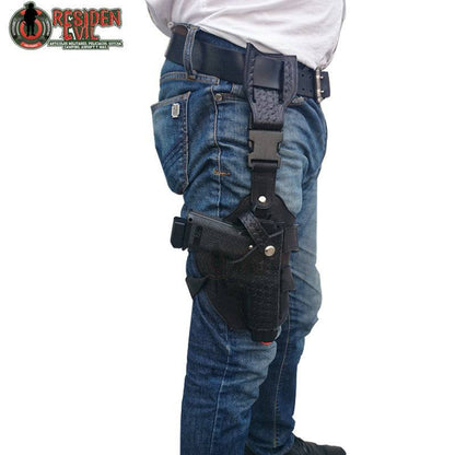 Funda Para Pistola Tipo Bianchi De Piel Piernera Residen Evil Militaría
