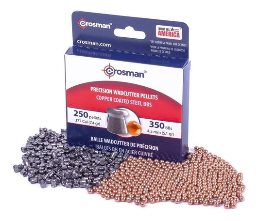 Caja De 350 Bbs + 250 Diabolos 4.5mm Alta Precisión CROSMAN