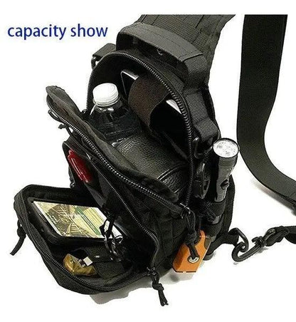 Mochila Táctica Militar Multiusos Pechera Cruzada Campismo vendor-unknown