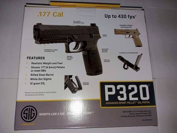 Pistola Sig Sauer P320 Blowback TAN