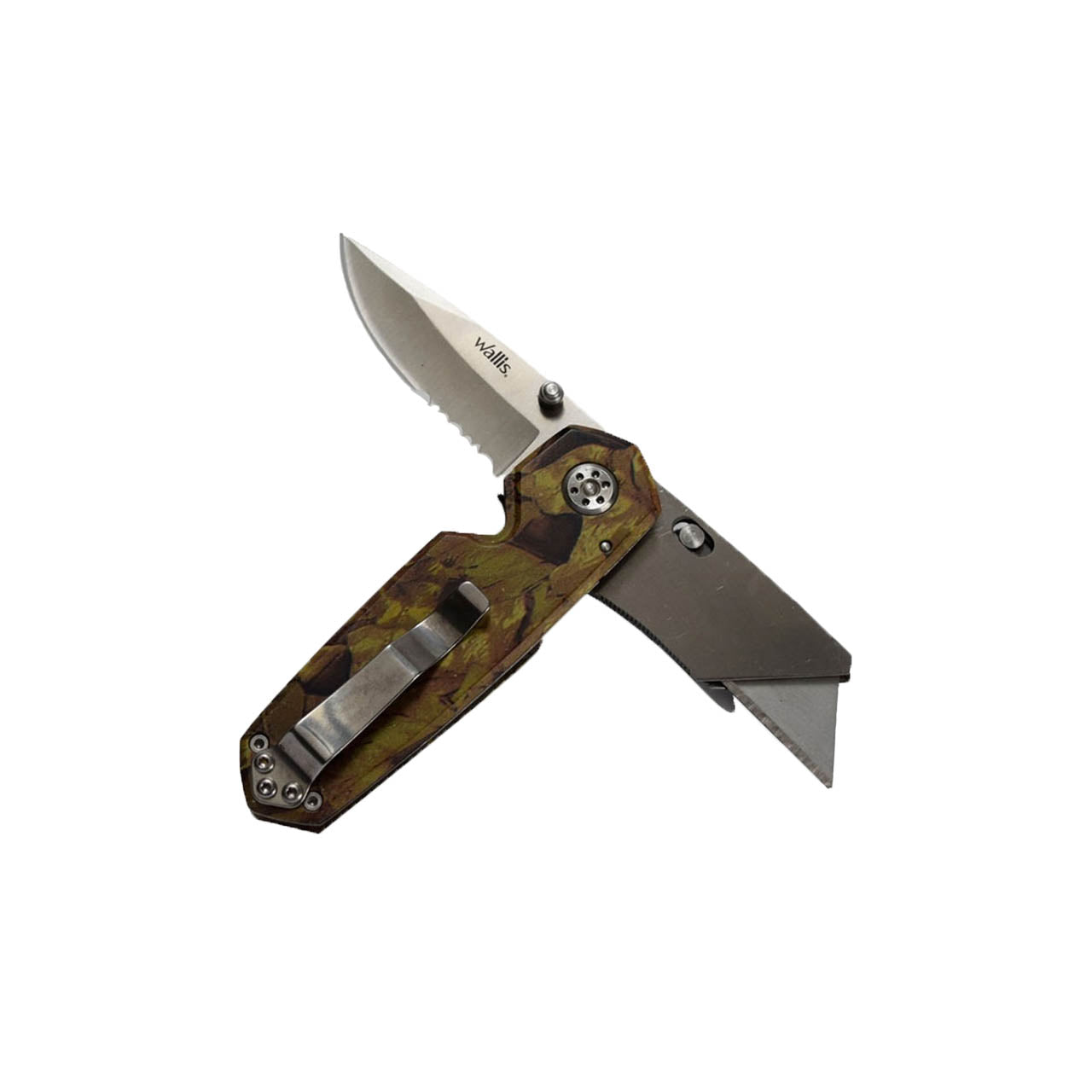 Navaja Multiherramienta con Cutter de Bloqueo con Dureza 48/52 Marca Wallis