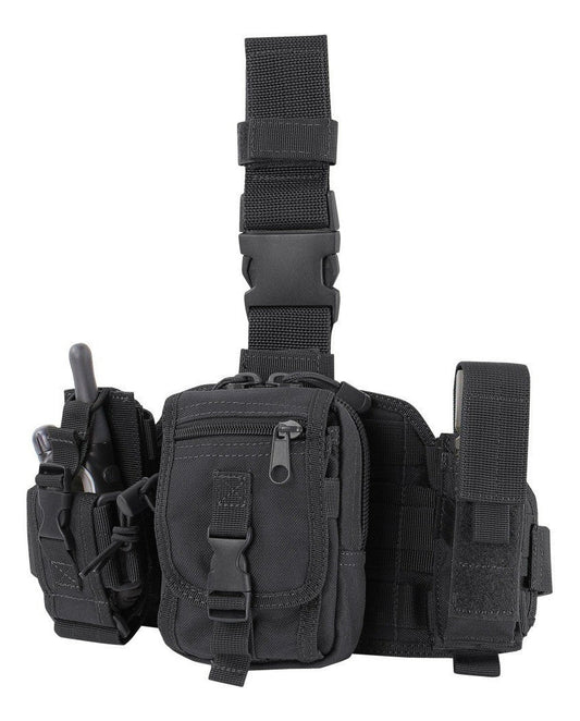 Piernera Militar De Accesorios Táctica Condor Negro