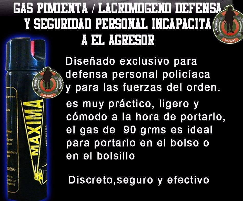 Gas Pimienta de 30g - Spray Maxima tipo Llavero – Residen Evil Militaría