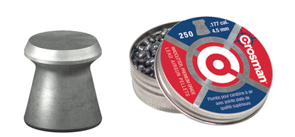 Municion Wadcutter Pellet calibre .177 ( 4.5mm ) 250 piezas Crosman