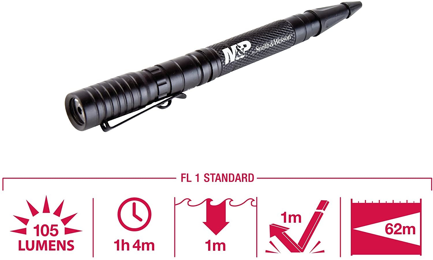 Linterna LED Boligrafo S&W 4 Modos Delta Force