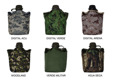 Cantimplora con Funda Incluida ¡6 colores! Residen Evil Militaría