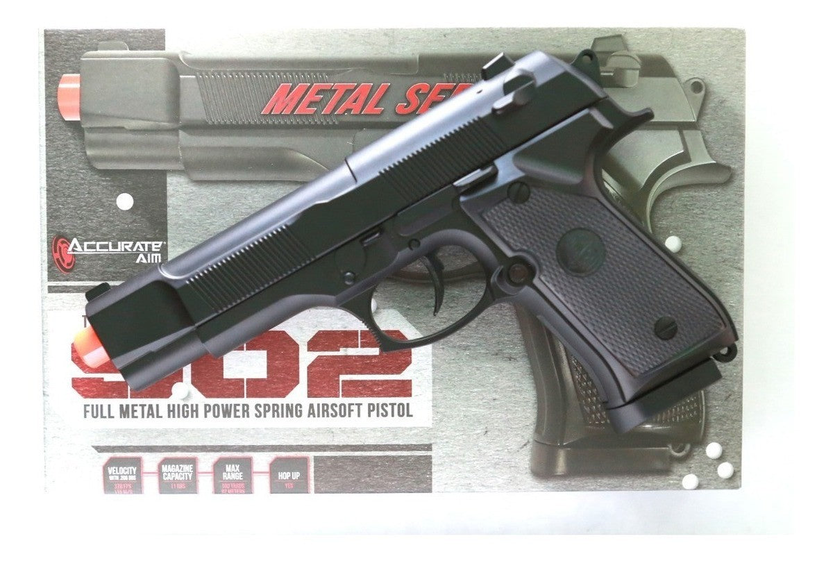 Pistola Beretta Airsoft Fullmetal 902 Accurate Aim 6mm
