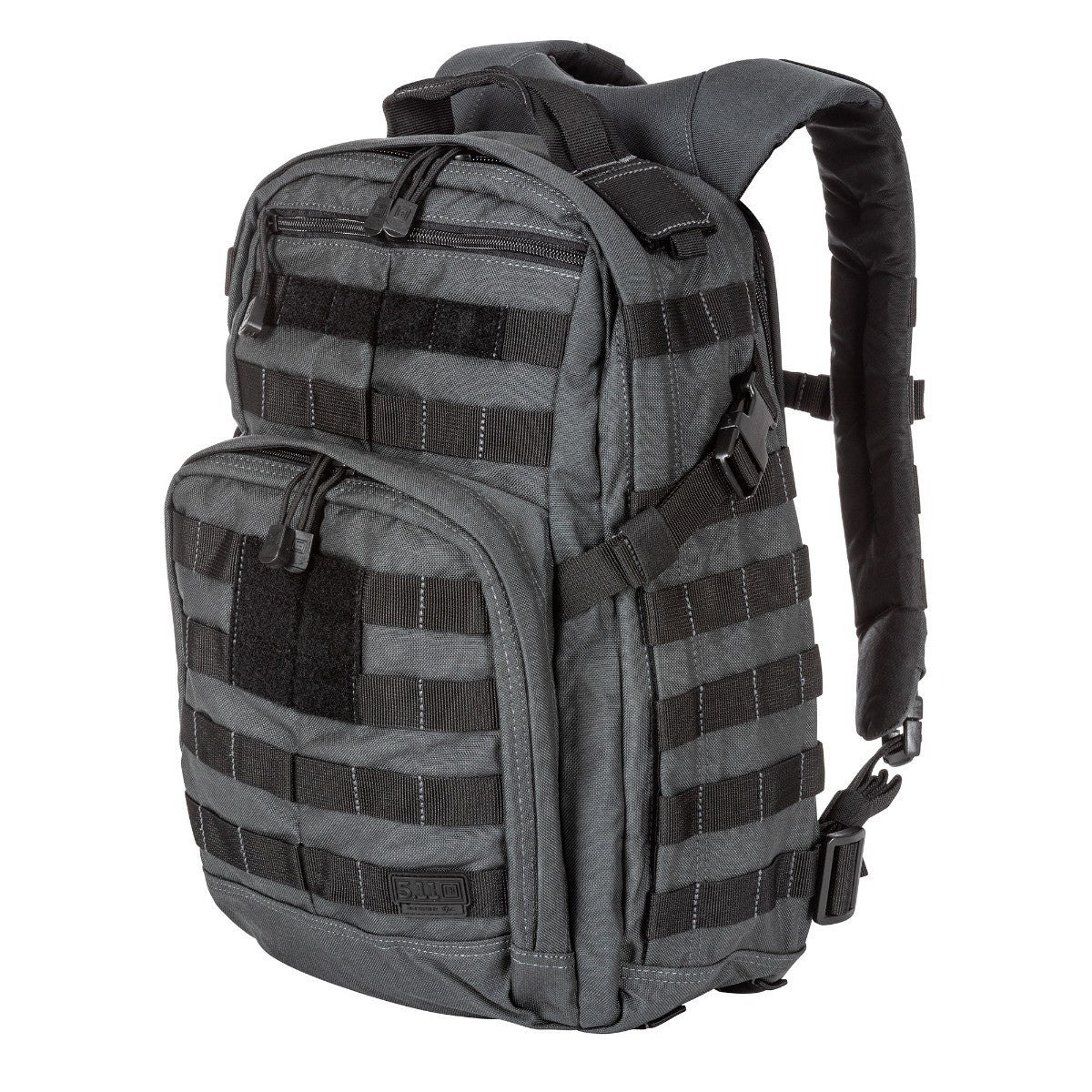 MOCHILA 5.11 RUSH 12 2.0 BACKPACK EN DOBLE TAP GRIS CON NEGRO