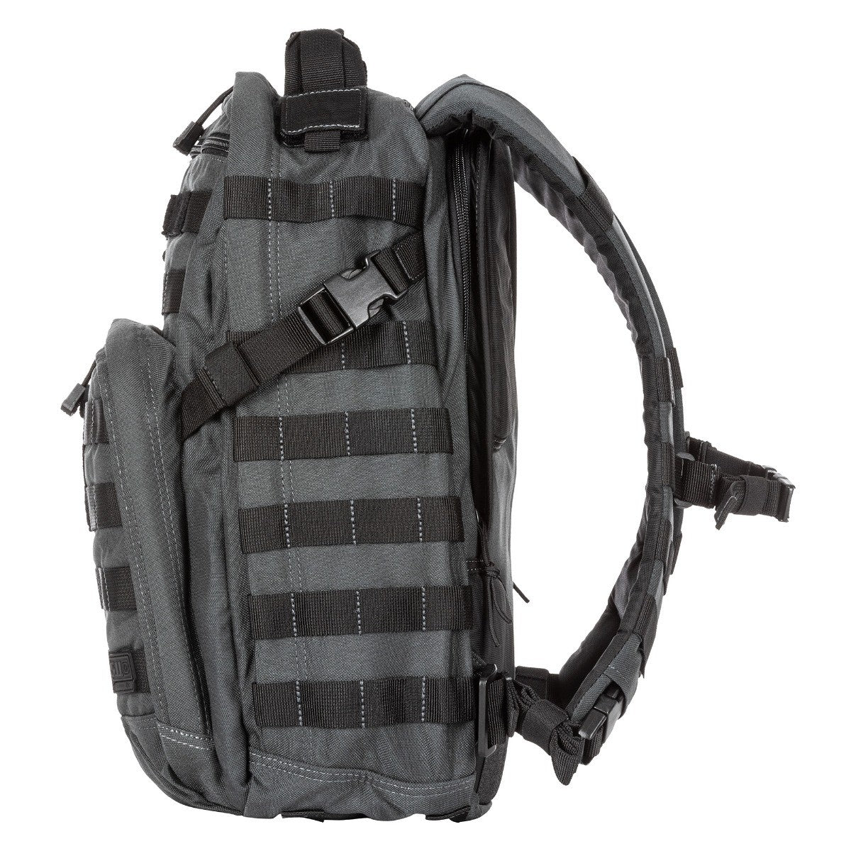 MOCHILA 5.11 RUSH 12 2.0 BACKPACK EN DOBLE TAP GRIS CON NEGRO