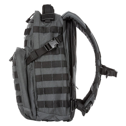 MOCHILA 5.11 RUSH 12 2.0 BACKPACK EN DOBLE TAP GRIS CON NEGRO