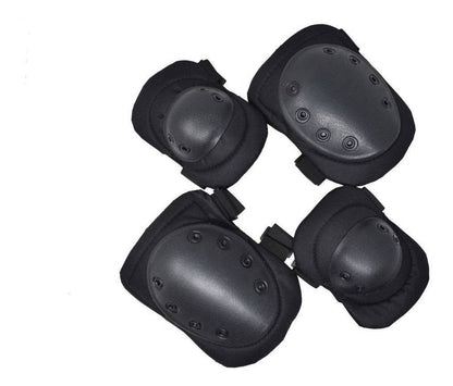 Kit Rodilleras Coderas Tácticas Militares Uso Rudo