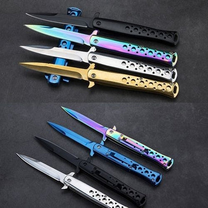Navaja Mariposa Acero 22cm ¡5 colores!