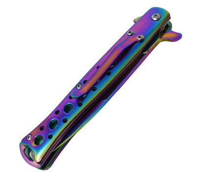 Navaja Mariposa Acero 22cm ¡5 colores!